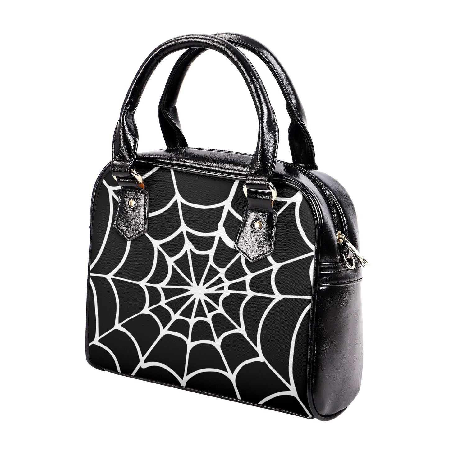 Spiderweb vegan leather gothic Handbag, Halloween