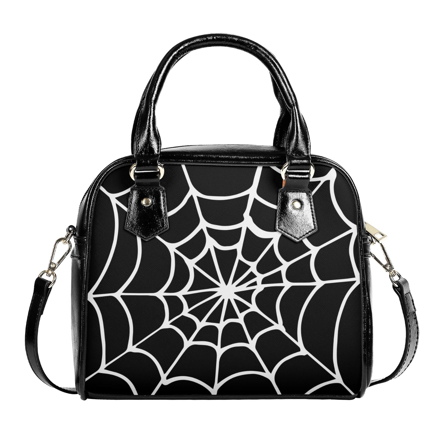 Spiderweb vegan leather gothic Handbag, Halloween