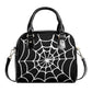 Spiderweb vegan leather gothic Handbag, Halloween