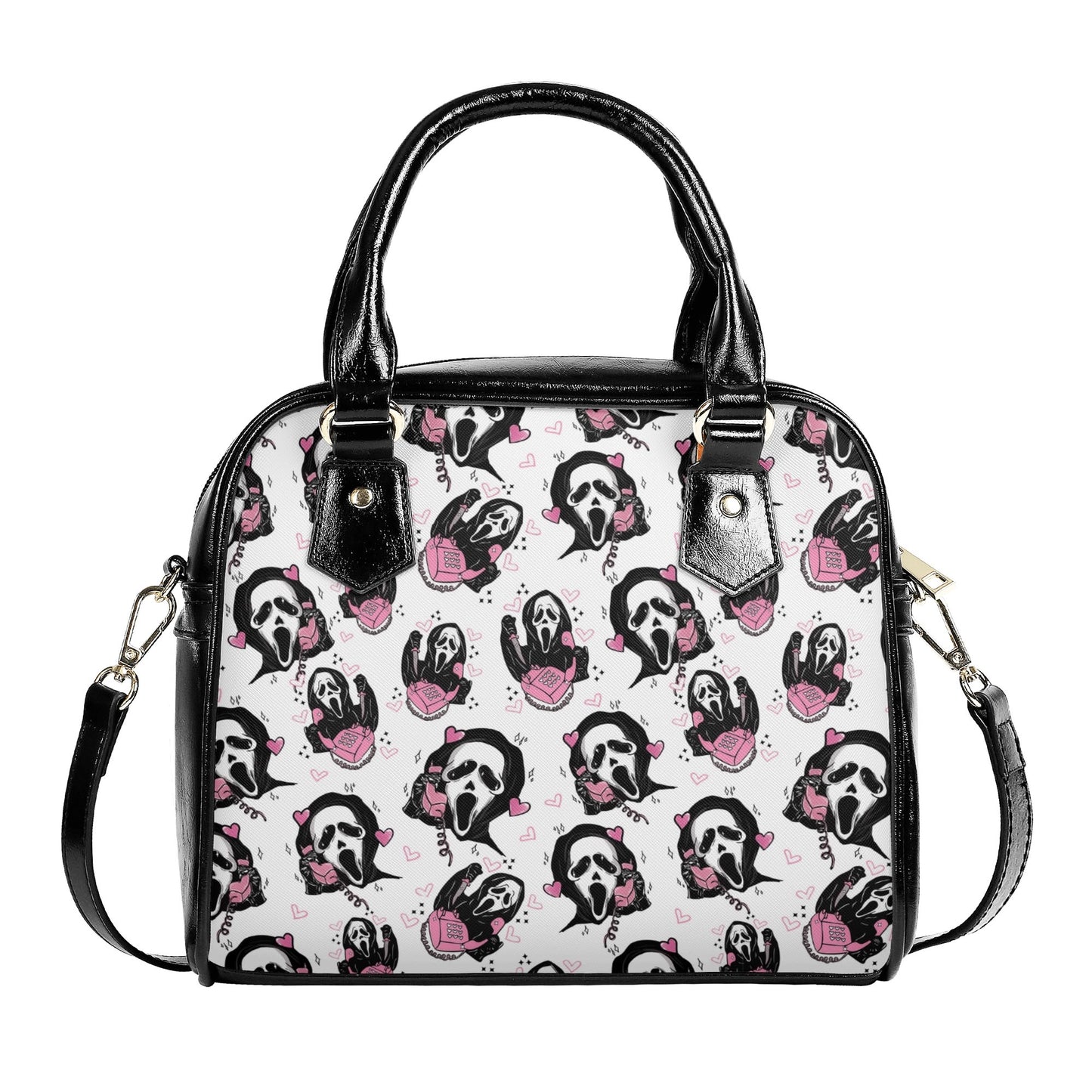 Ghostface Vegan Leather Gothic Handbag, Scream, Horror Movie