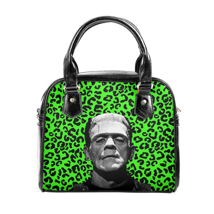 Frankenstein Vegan Leather Gothic Handbag,Horror Movie, Halloween