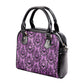 Purple Bats Vegan Leather Gothic Handbag, Halloween