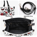 Gothic Botanical vegan leather handbag