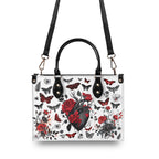 Gothic Botanical vegan leather handbag