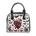 Gothic Botanical Vegan Leather Handbag