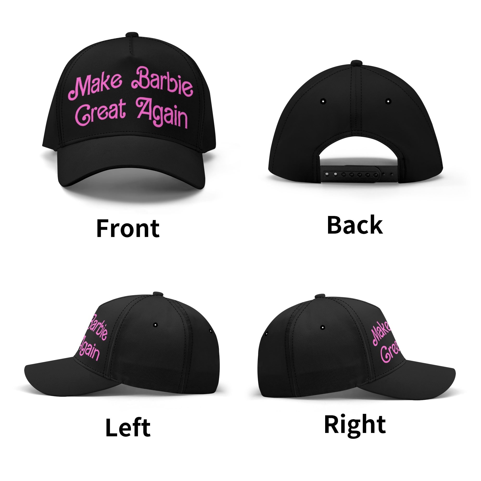 Make Barbie Great Again, Black Baseball Cap, parody hat