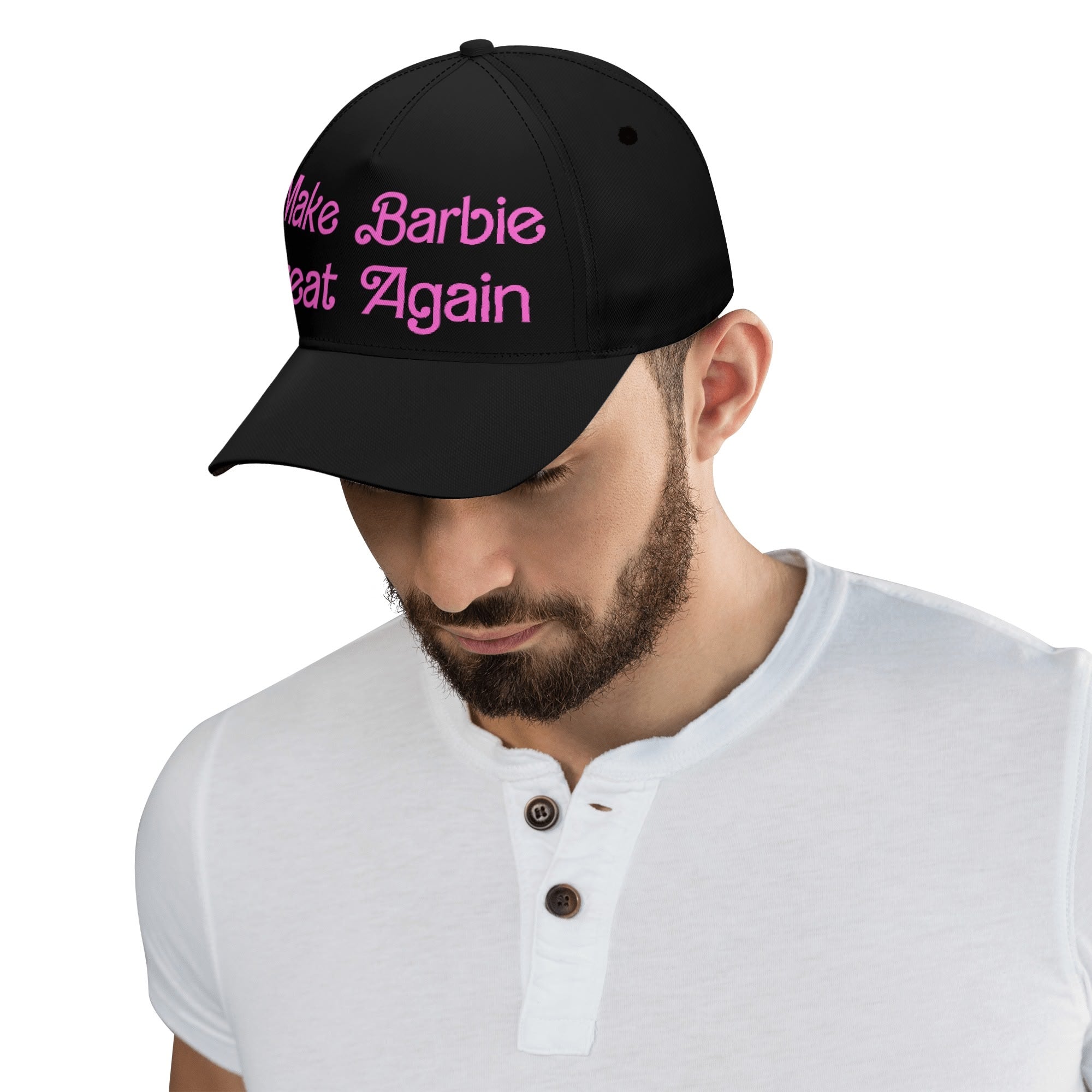 Make Barbie Great Again, Black Baseball Cap, parody hat