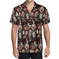 Tiki Horror Movies Mens Casual Hawaiian Shirt, up to 6XL