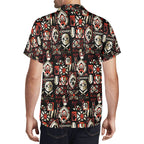 Tiki Horror Movies Mens Casual Hawaiian Shirt, up to 6XL