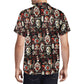Tiki Horror Movies Mens Casual Hawaiian Shirt, up to 6XL
