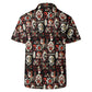 Tiki Horror Movies Mens Casual Hawaiian Shirt, up to 6XL