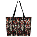 Tiki Horror Movies Vegan Leather Tote Bag