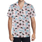 Shark Attack ! Funny Mens Casual Hawaiian Shirt, horror movie, Summerween
