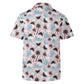 Shark Attack ! Funny Mens Casual Hawaiian Shirt, horror movie, Summerween