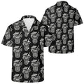 Demon Tiki Cocktail Hawaiian Shirt, Spooky Summer Shirt