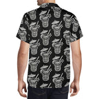 Demon Tiki Cocktail Hawaiian Shirt, Spooky Summer Shirt