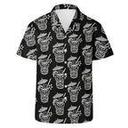 Demon Tiki Cocktail Hawaiian Shirt, Spooky Summer Shirt