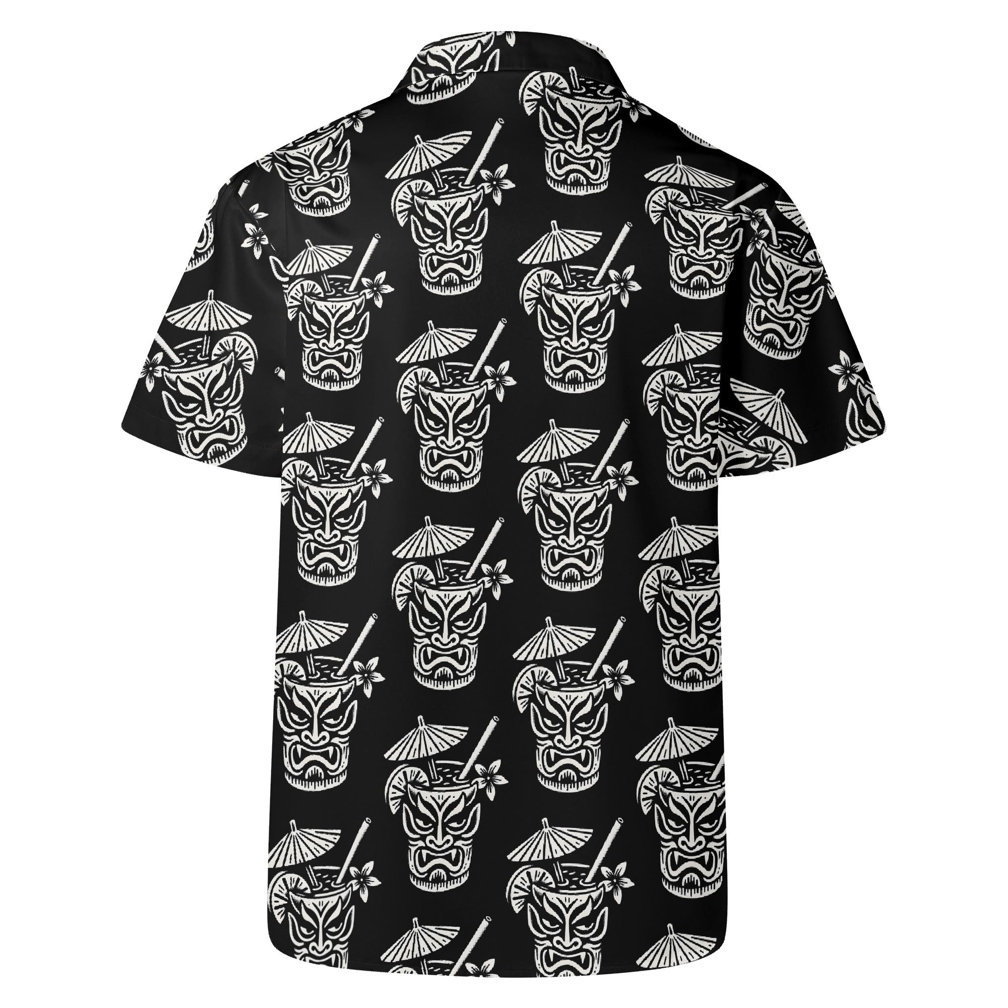 Demon Tiki Cocktail Hawaiian Shirt, Spooky Summer Shirt