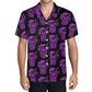 Demon Tiki Cocktail Hawaiian Shirt, Purple Spooky Summer Shirt
