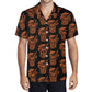 Demon Tiki Cocktail Hawaiian Shirt, Pumpkin Orange Spooky Summer Shirt