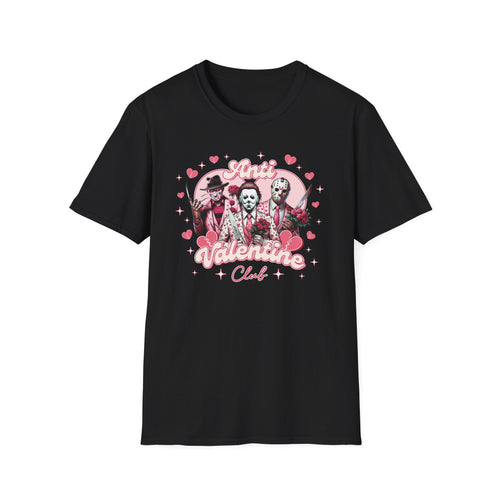 Anti Valentine Club,  T-Shirt, up to 5XL, Horror Movies, Halloween