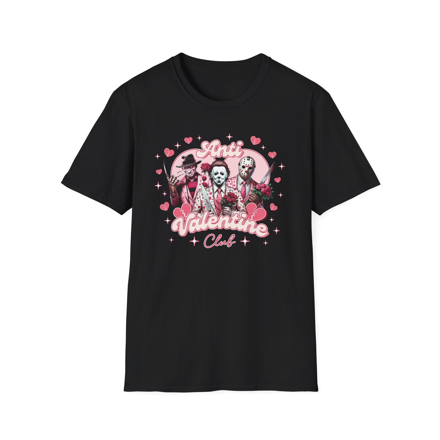 Anti Valentine Club, Softstyle T-Shirt, Horror Movies, Halloween