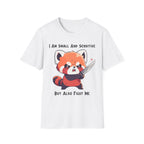 Cute Red Panda T-shirt, up to 5XL, Sensitive but Fight Me, red panda with knife