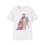 Sorta Merry Sorta Scary, pink Skeleton, Christmas T-shirt, up to 5XL