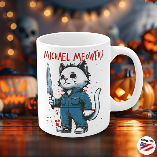 Cute Michael Myers Mug, Halloween, Horror movies