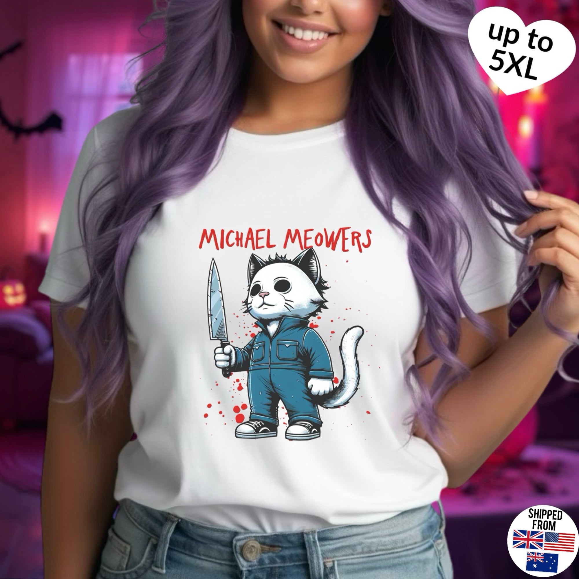 Michael Myers cute Softstyle T-Shirt, Halloween, Horror movies, up to 5XL