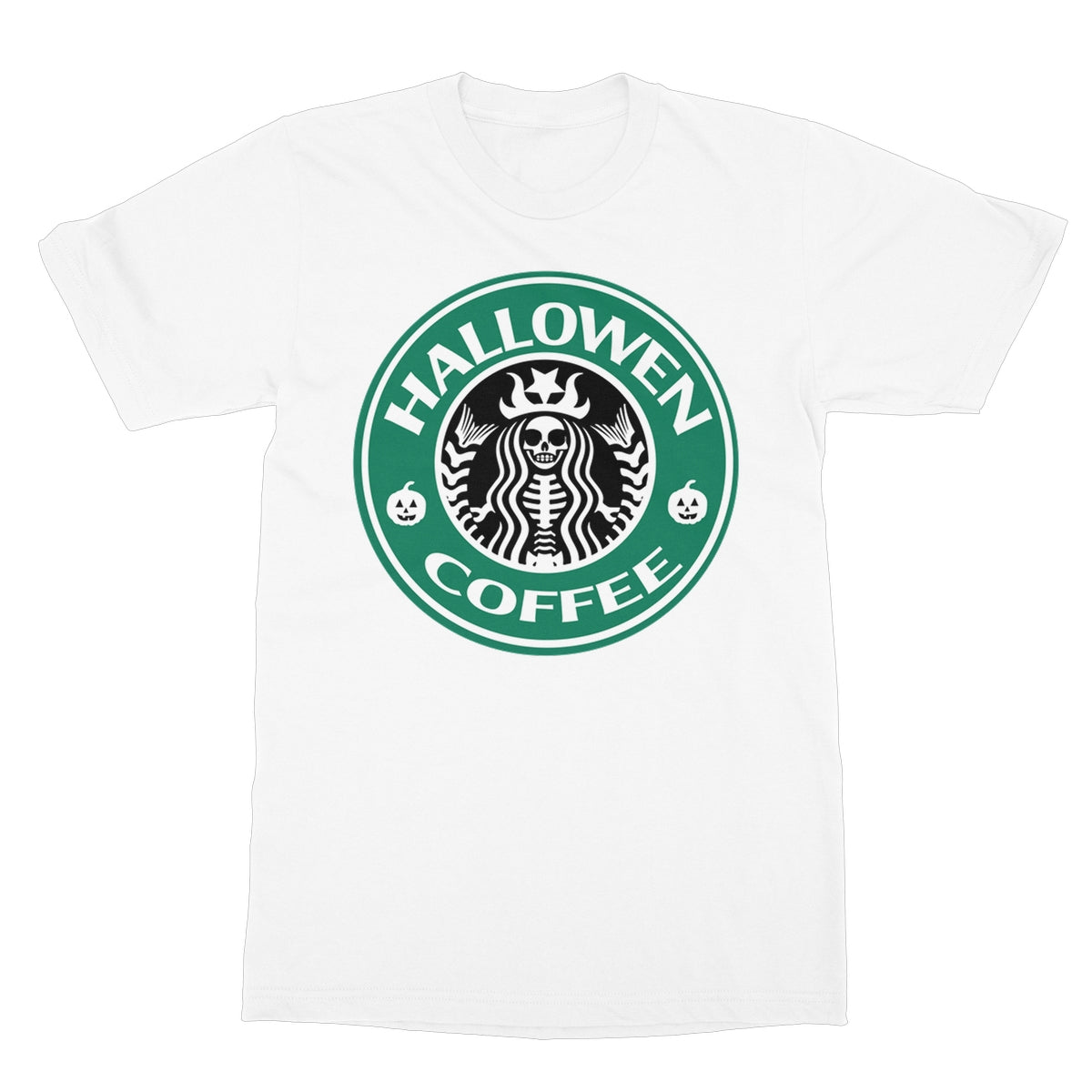 Halloween coffee, spooky Starbucks  Softstyle T-Shirt