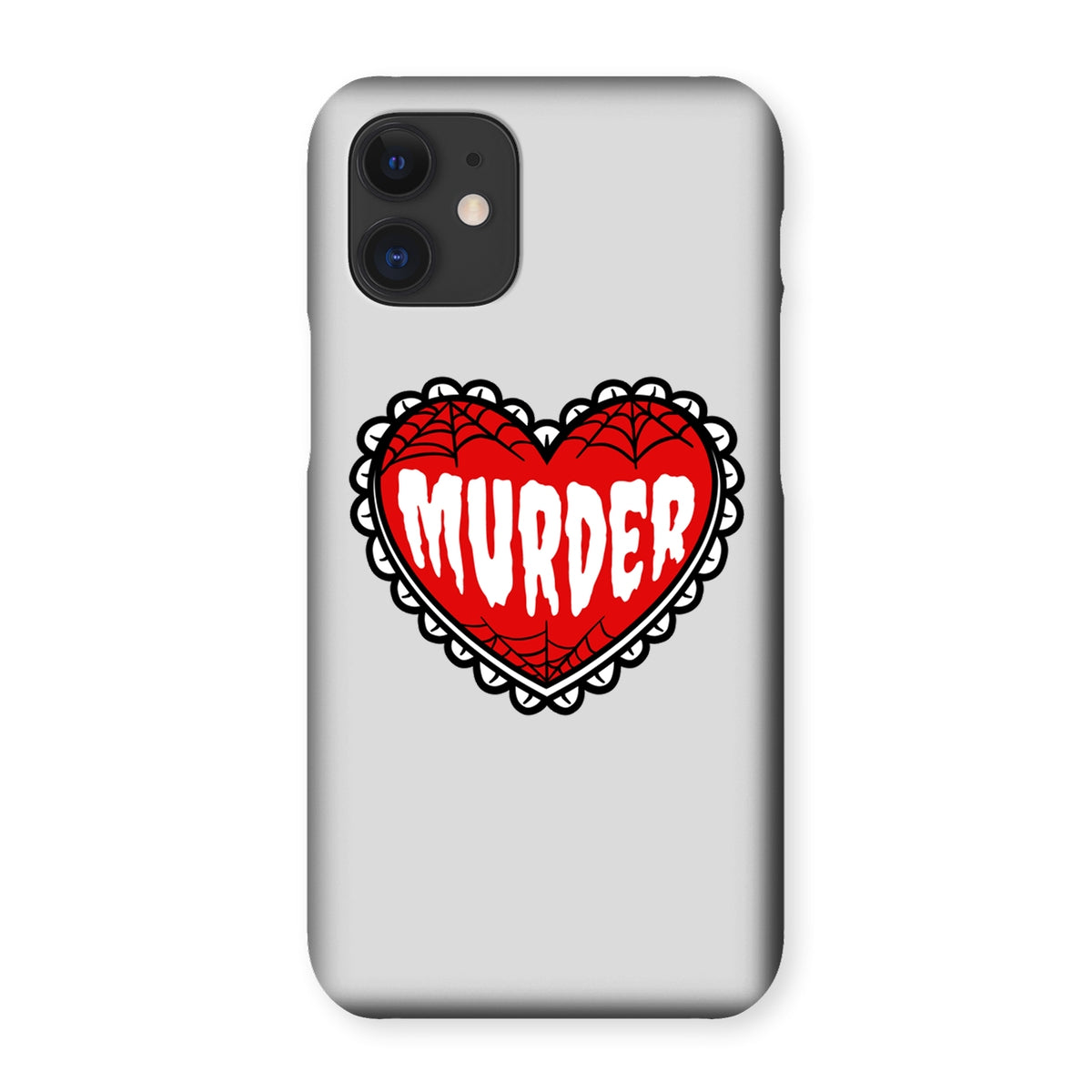 Murder, cute heart design Snap Phone Case