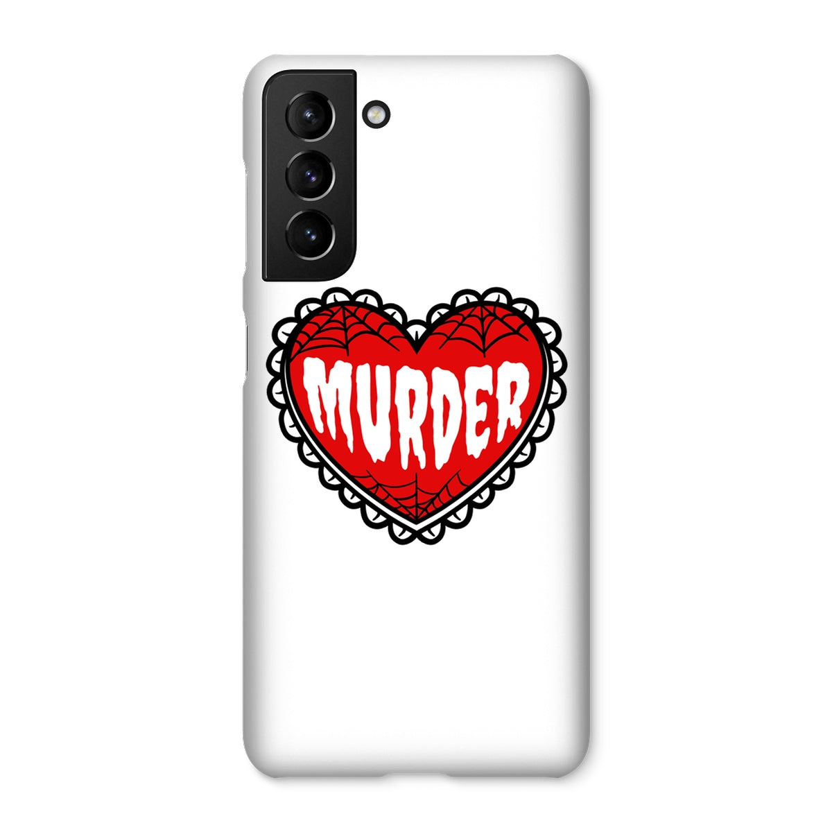 Murder, cute heart design Snap Phone Case