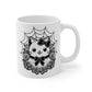 Spooky kawaii kitty Mug, cute coquette