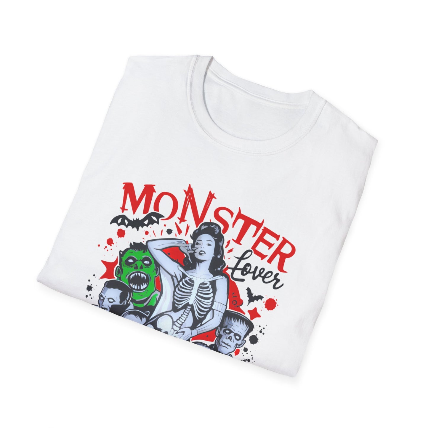 Monster Lover Softstyle T-Shirt, Horror Movies, Halloween