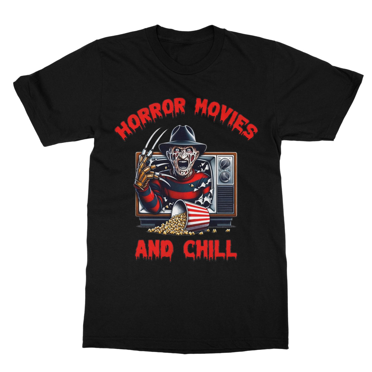 Freddy Horror Movies, Softstyle T-Shirt