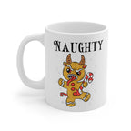 Naughty Krampus Gingerbread man, Christmas Mug