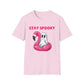 Stay spooky, cute flamingo, Softstyle T-Shirt, Halloween