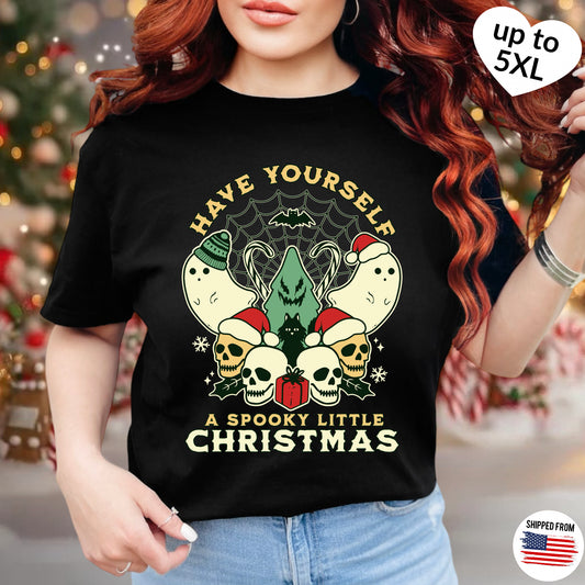 Spooky Little Christmas T-shirt, up to 5XL