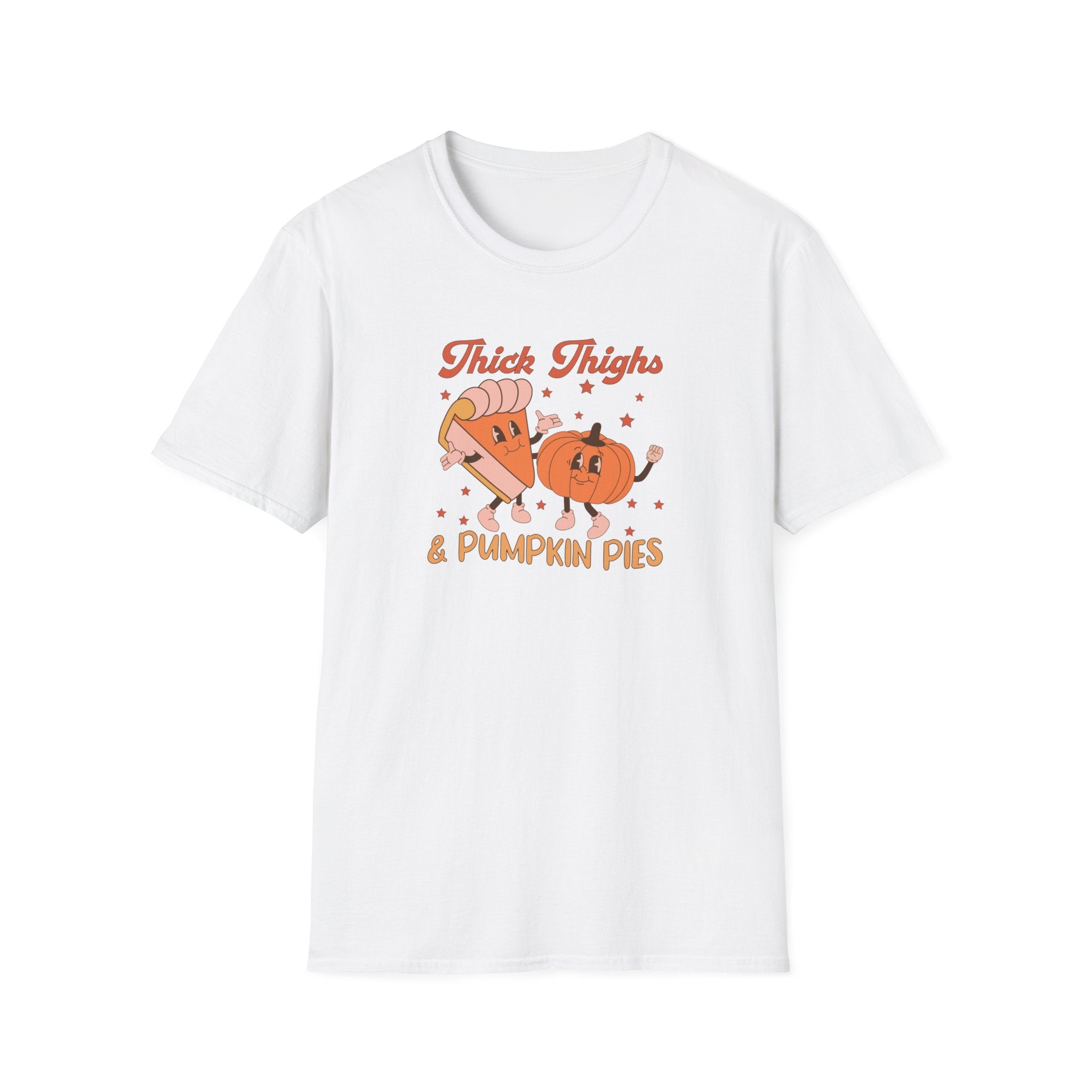 Thick Thighs and Pumpkin Pies,  Softstyle T-Shirt, up to 5XL