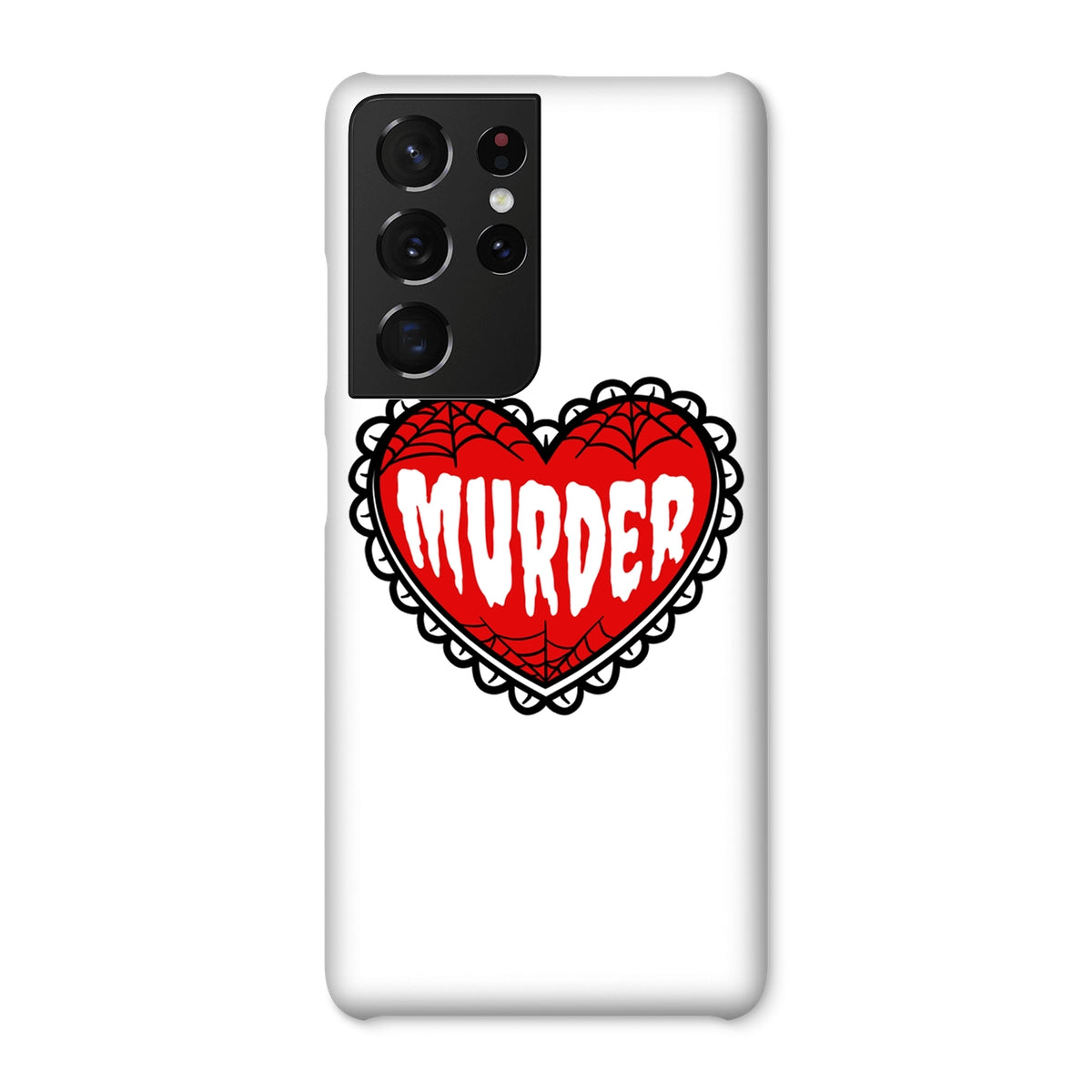 Murder, cute heart design Snap Phone Case