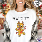 Naughty Krampus Gingerbread man, Christmas T-shirt, up to 5XL