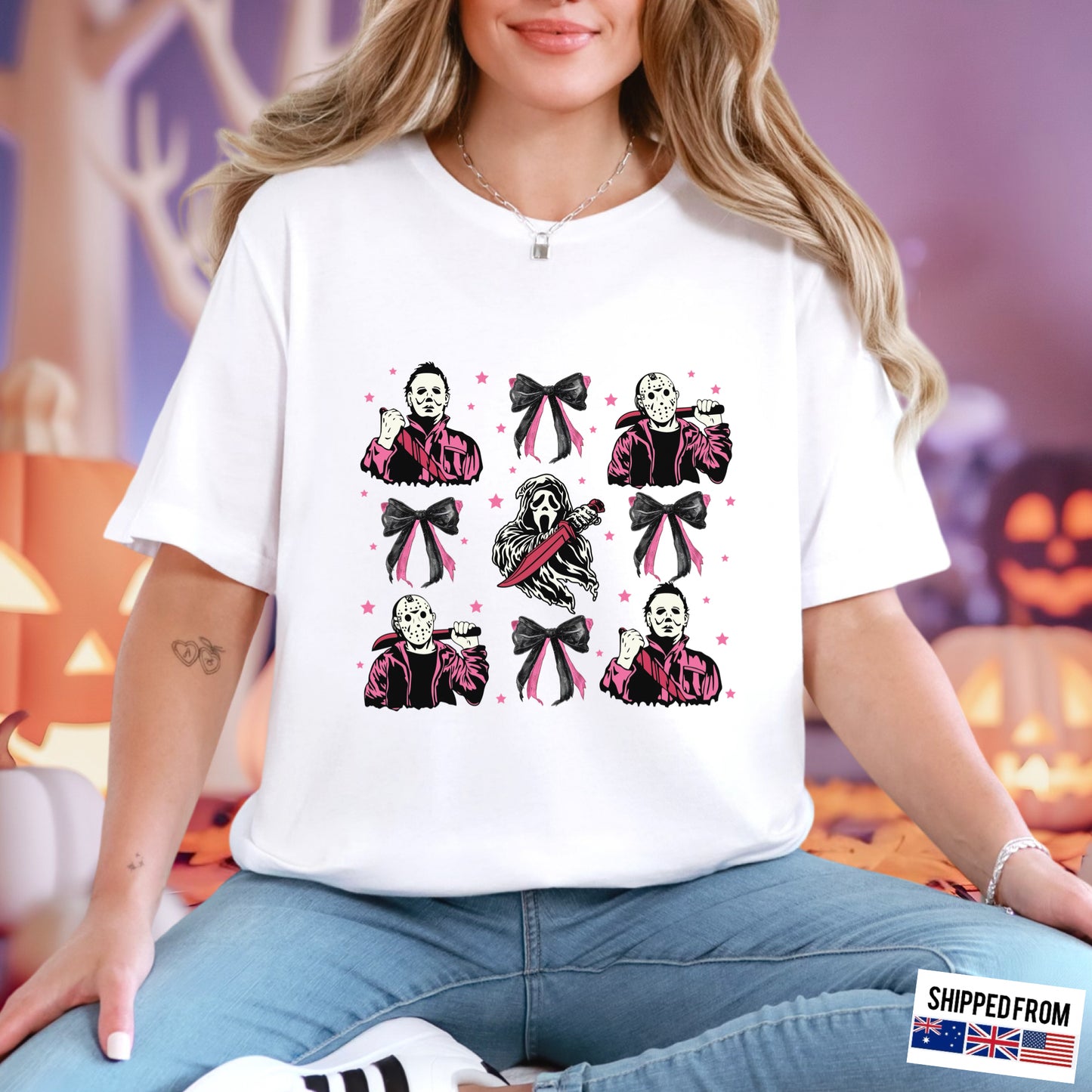 Coquette Horror Movies, Halloween, Softstyle T-Shirt