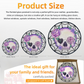 Pastel goth skull glass handcrafted suncatcher, Halloween