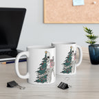 Sorta Merry Sorta Scary Christmas Mug, pastel goth
