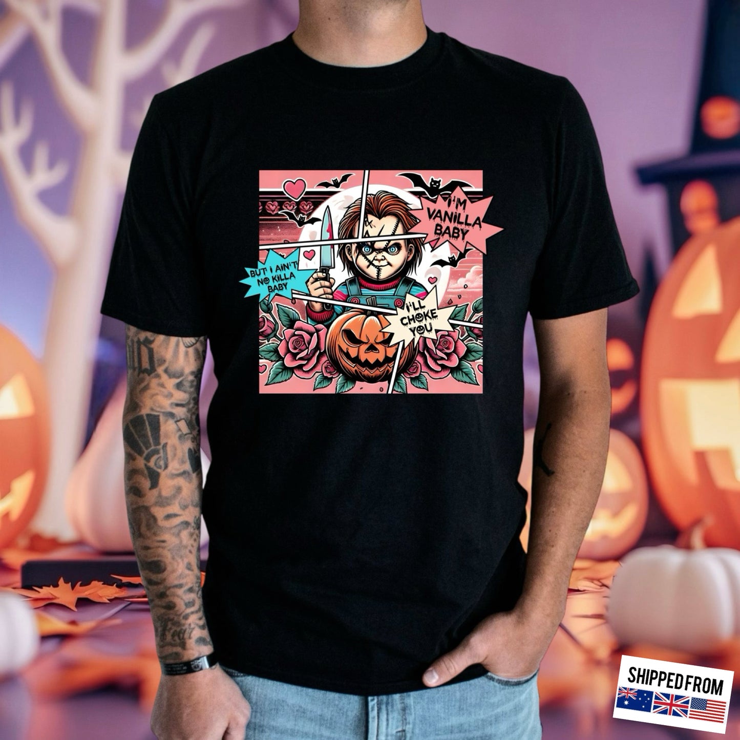 Pastel goth Chucky, horror movies, Halloween Softstyle T-Shirt