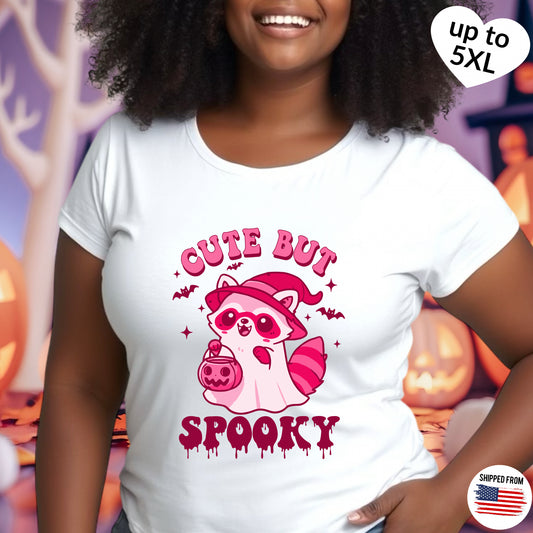 Cute but Spooky, T-Shirt, up to 5XL, cute Racoon, Halloween