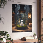 Cute Ghost Fine Art Print,  Dark Academia, Goth Wall Decor, Gothic Gallery Wall, Halloween Decor