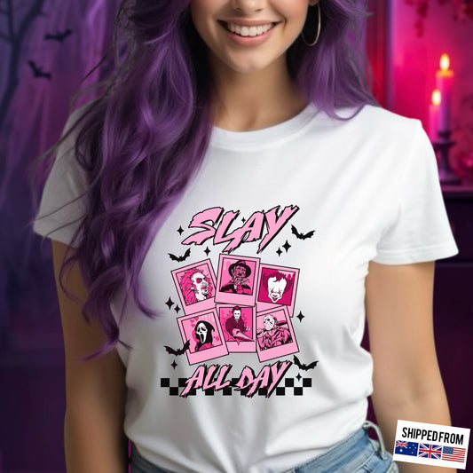 Pastel goth horror movie tshirt