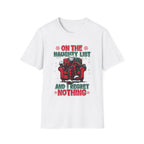 On the Naughty List, Christmas Softstyle T-Shirt, up to 5XL, Jason Voorhees, Horror Movie, Ugly Christmas Jumper